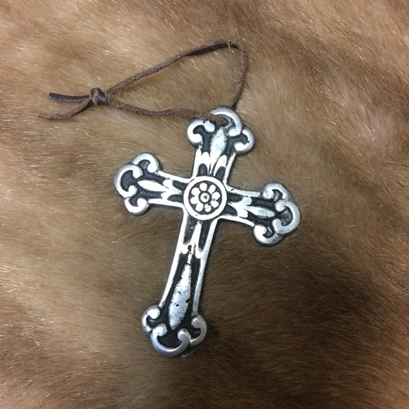 Decorative design cross large pendant - Picture 1 of 4